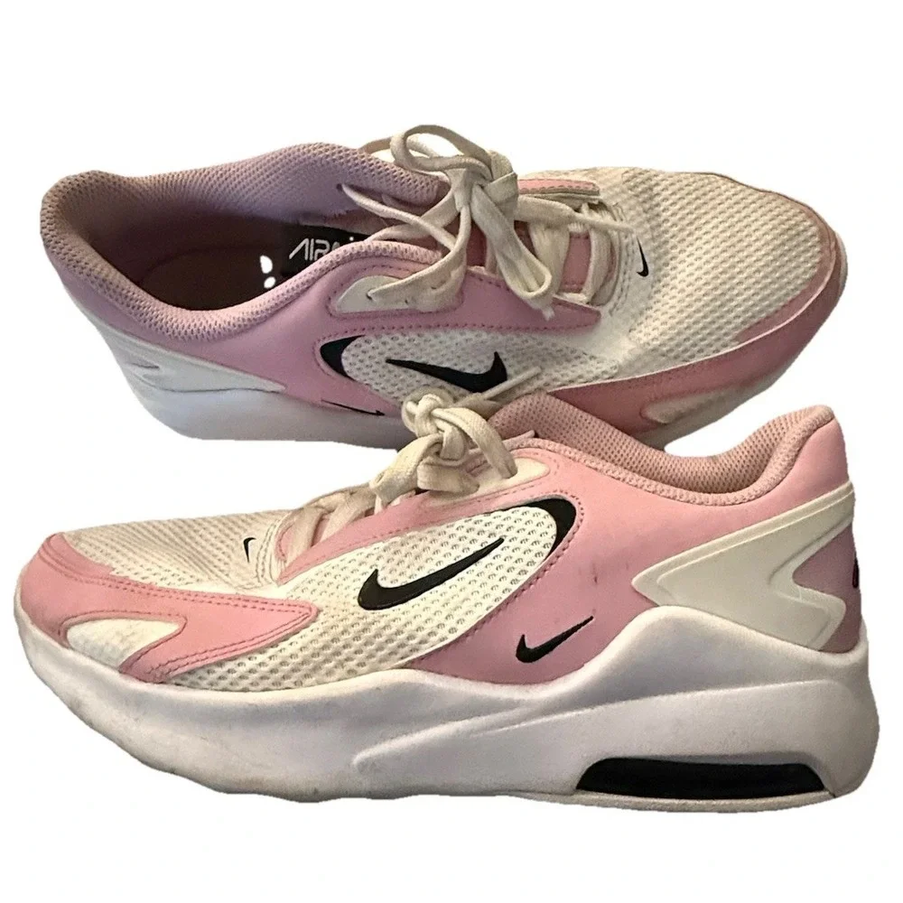 Nike Air Max Bolt CU4152-103 Womens Sneakers 7.5 White Pink Basketball Shoes